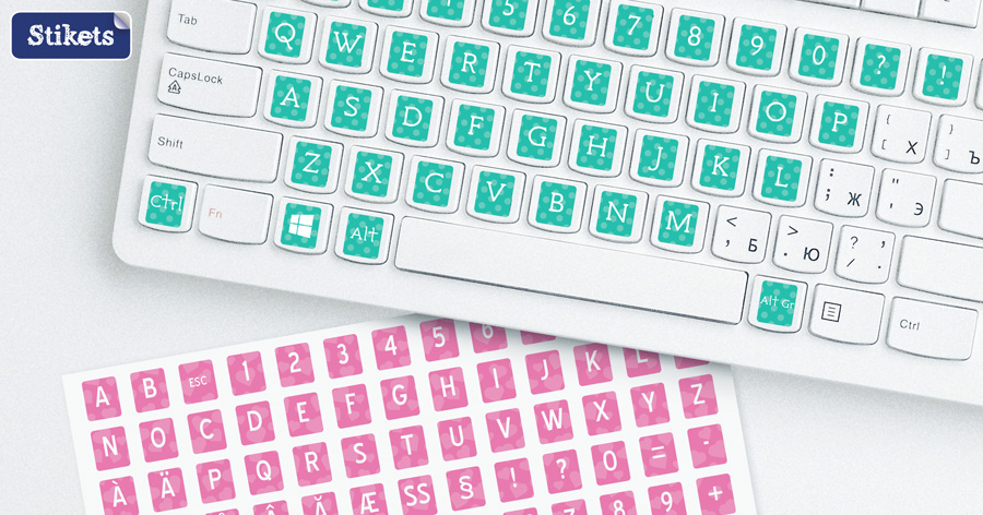 rectangular keyboard stickers stikets