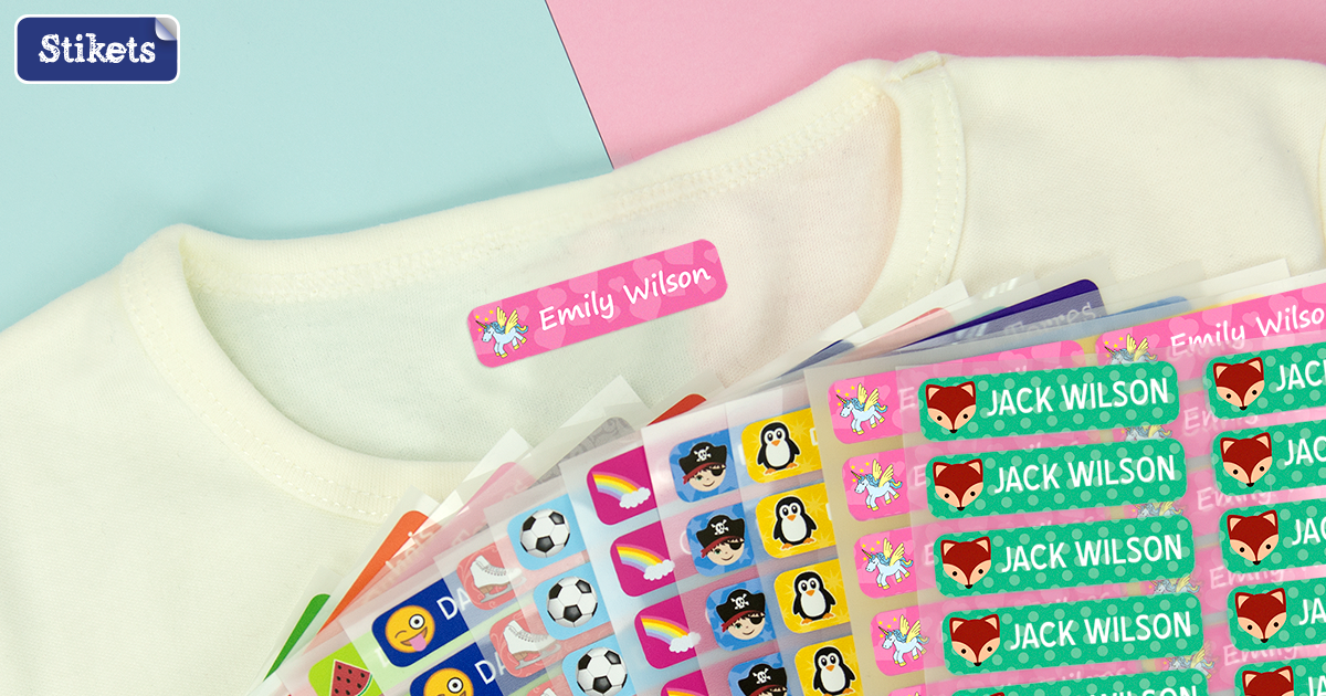 Stick on clothing name labels uk